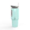 Insulated Travel Mug - The Woof of Wall Street Parody Design - Image 5